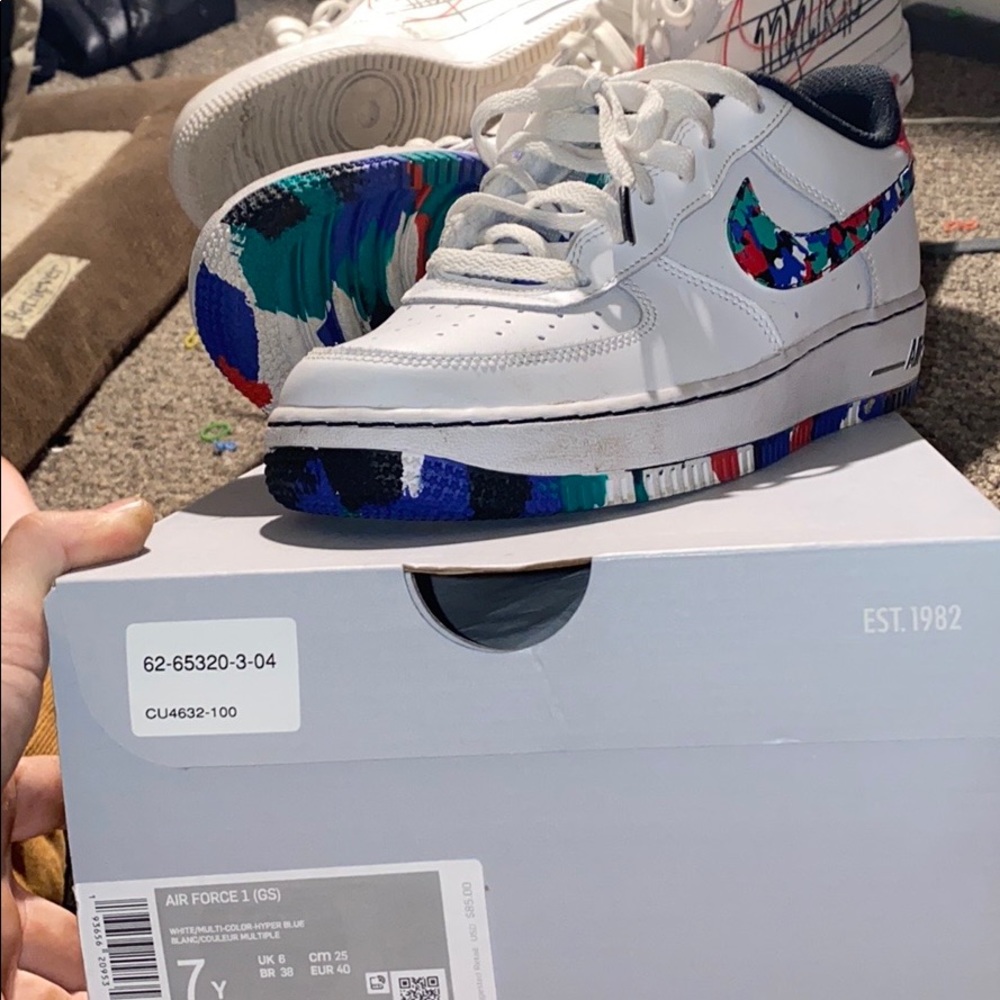 Air Force 1 melted crayons